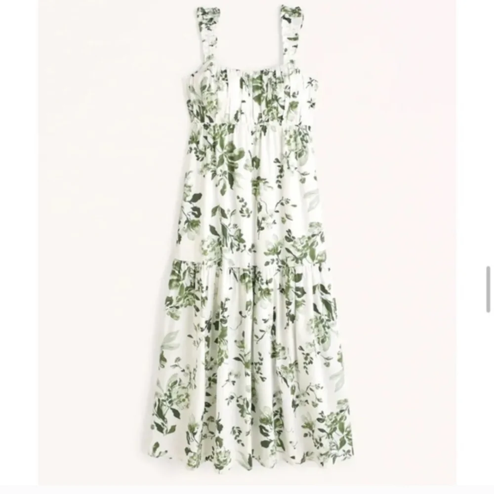 Abercrombie & Fitch Bow Back Poplin Maxi Dress With Pockets
